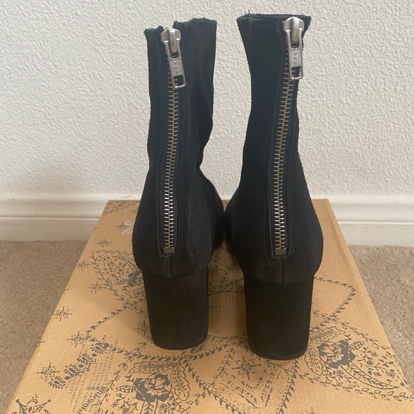 Free People Cecile Black Suede Ankle Boot - Picture 4 of 6